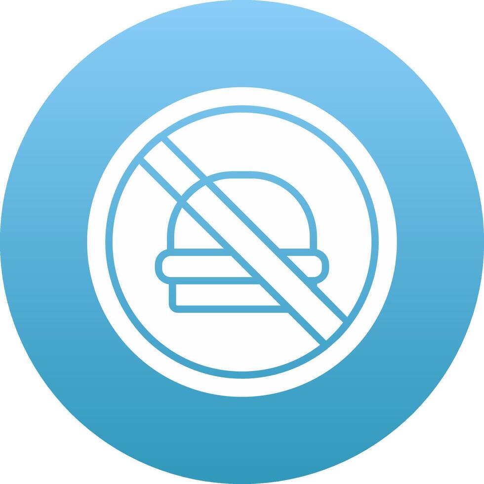 No Fast Food Icon Design Symbol vector