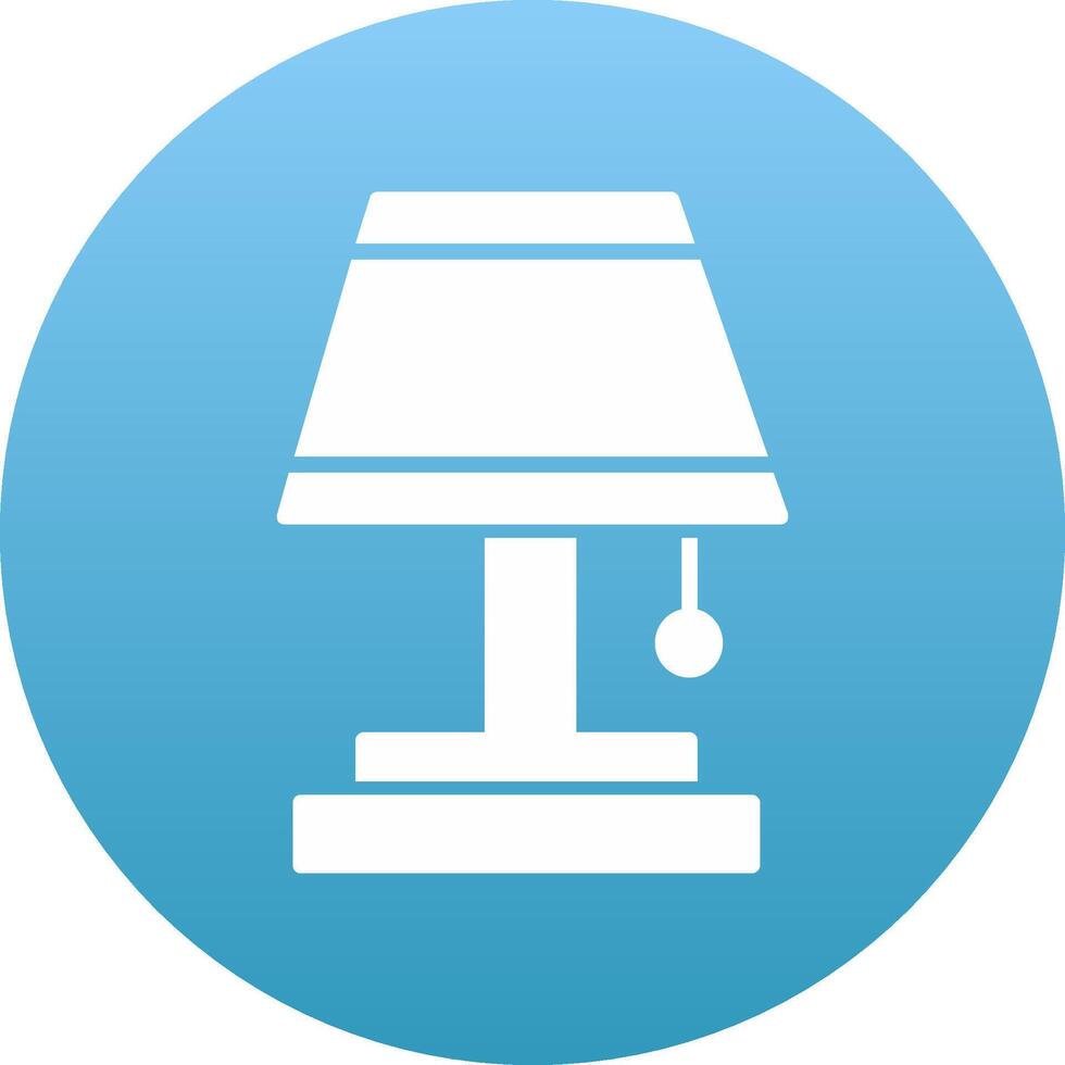Table Lamp Icon Design Symbol vector