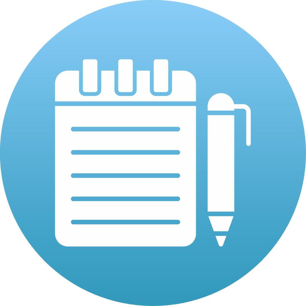 Notepad Icon Design Symbol vector