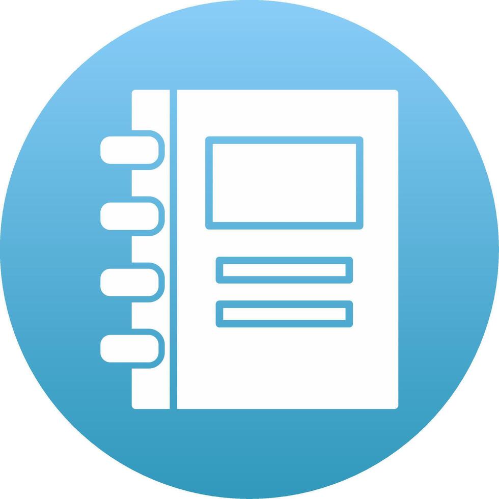 Notebook Icon Design Symbol vector