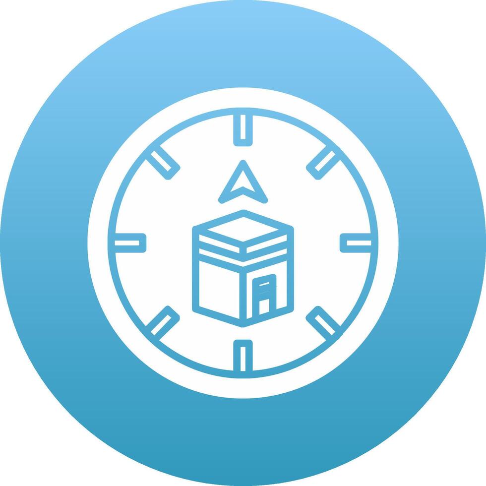 Qibla Icon Design Symbol vector