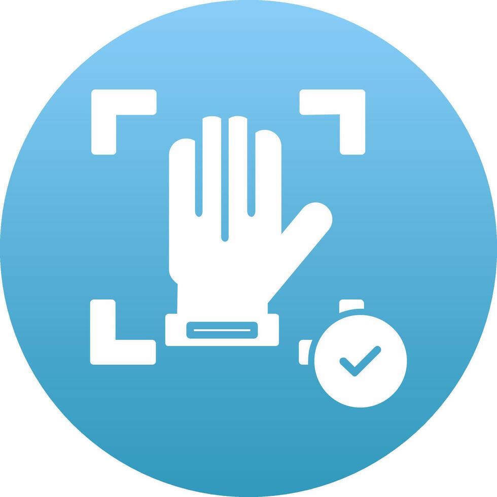 Hand Recognition Icon Design Symbol vector
