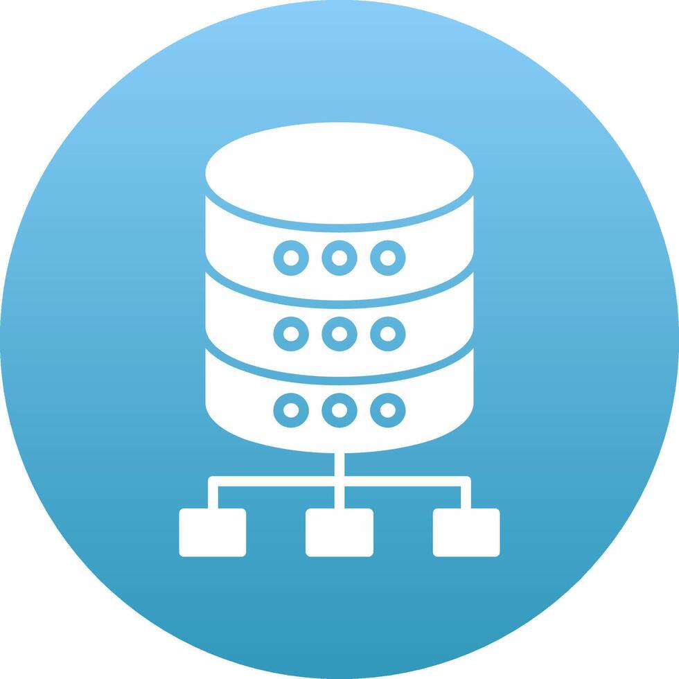 Database Icon Design Symbol vector