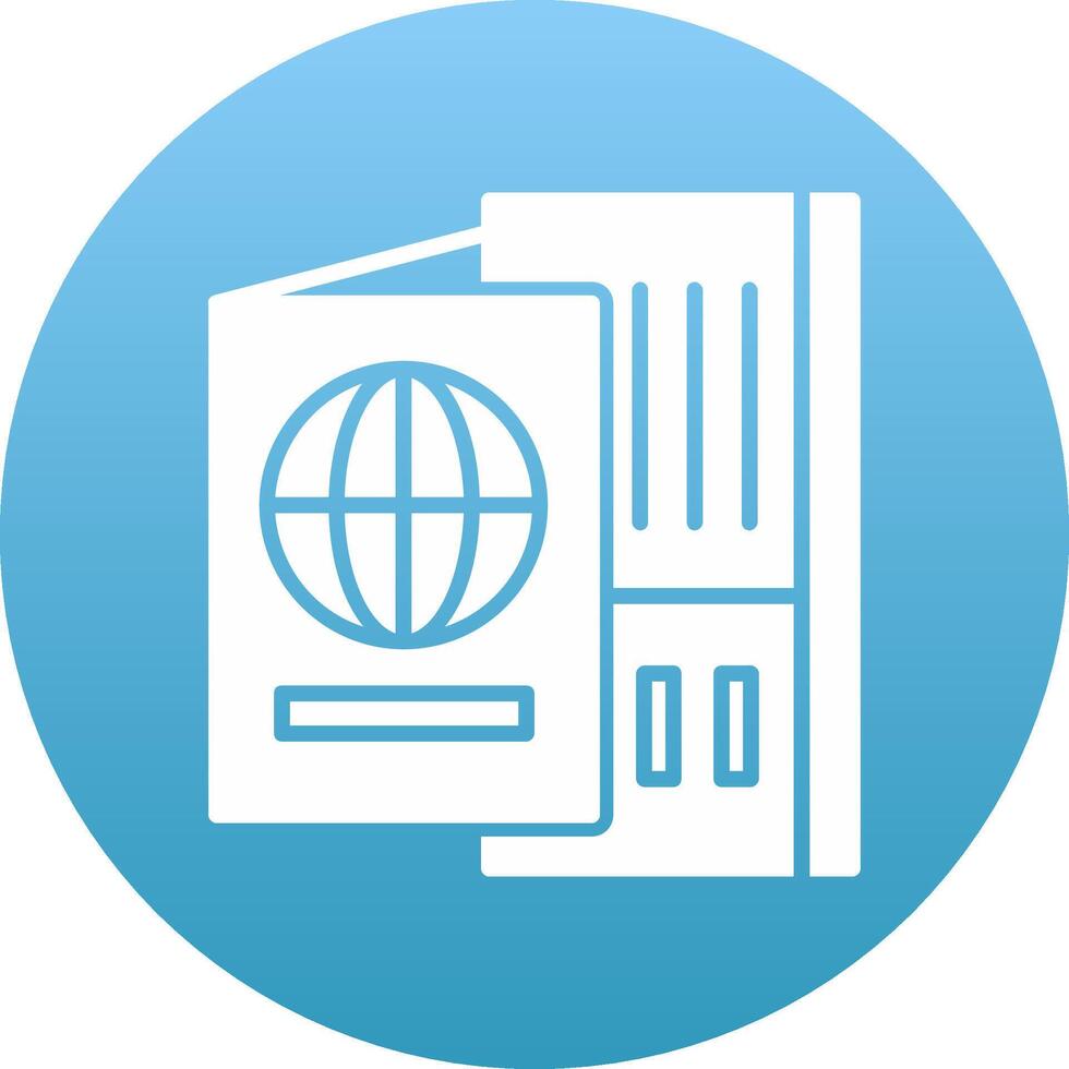 Passport Icon Design Symbol vector
