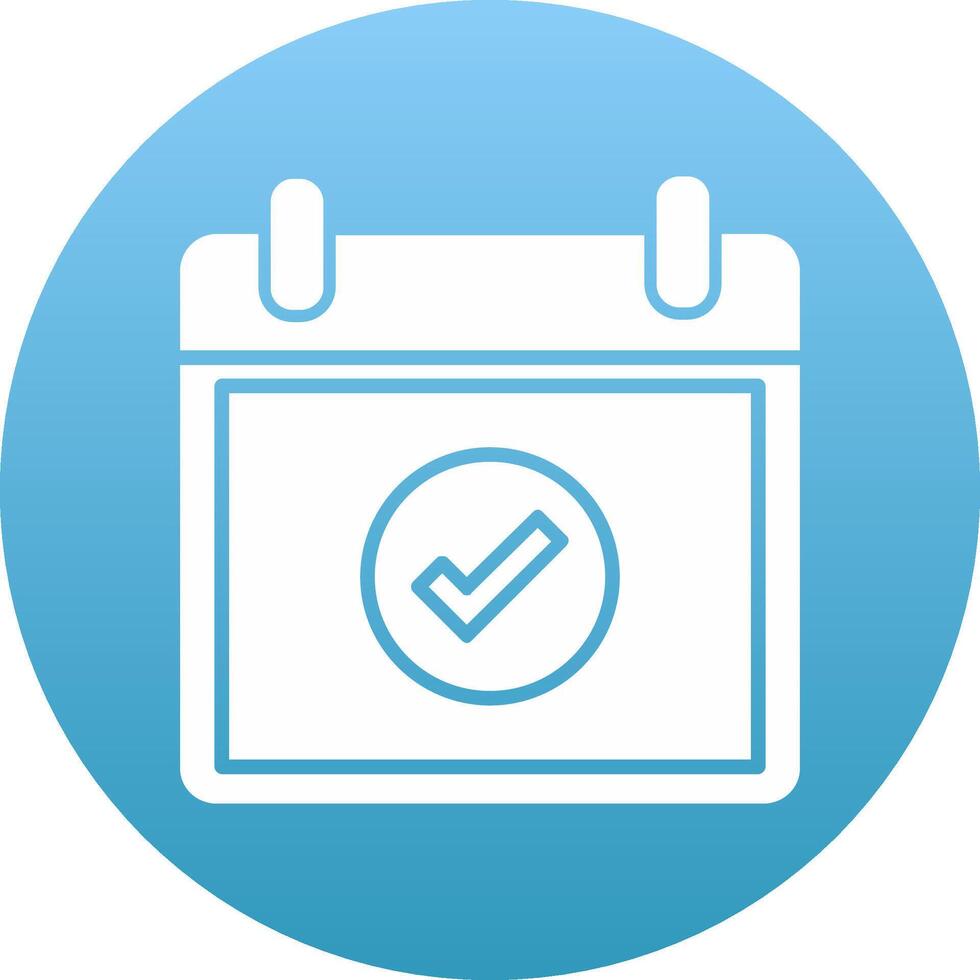 Correct Icon Design Symbol vector