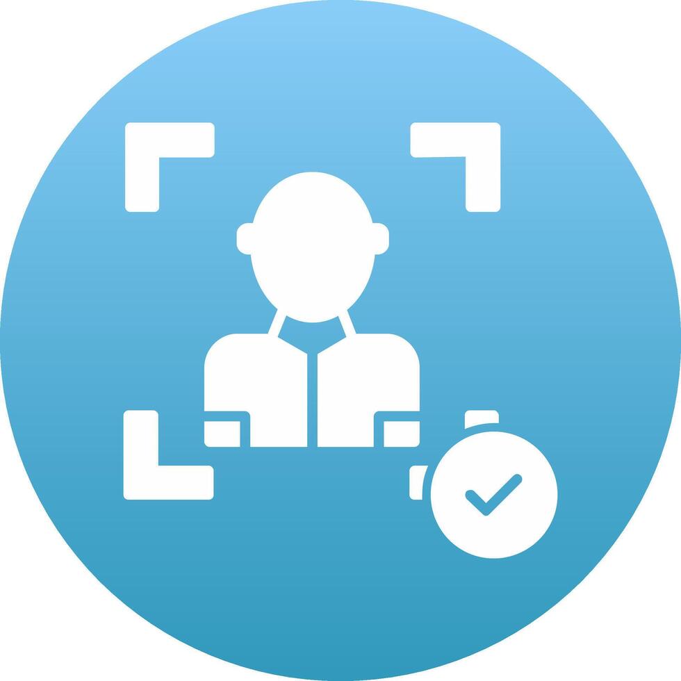 Face Scan Icon Design Symbol vector