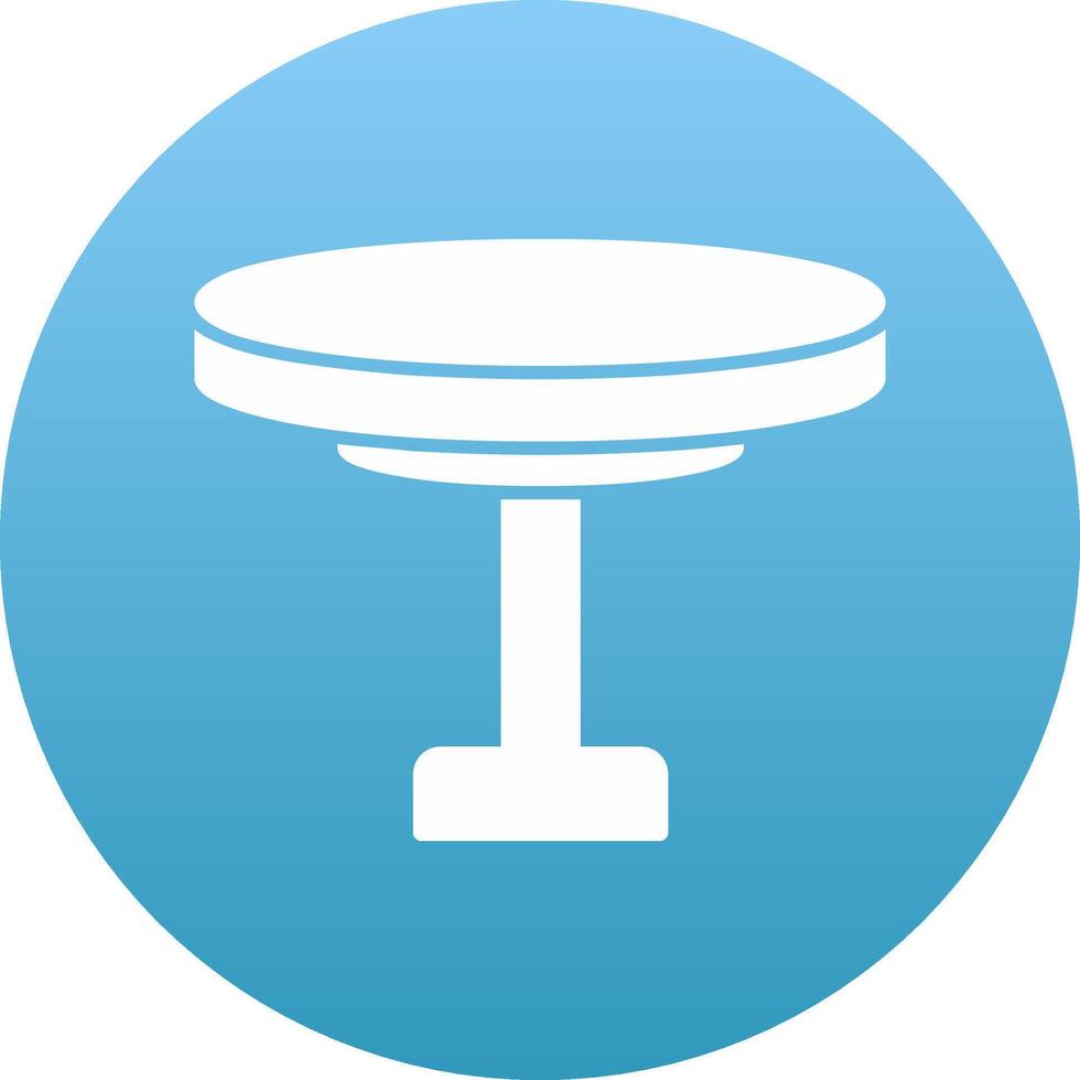 Round Table Icon Design Symbol vector