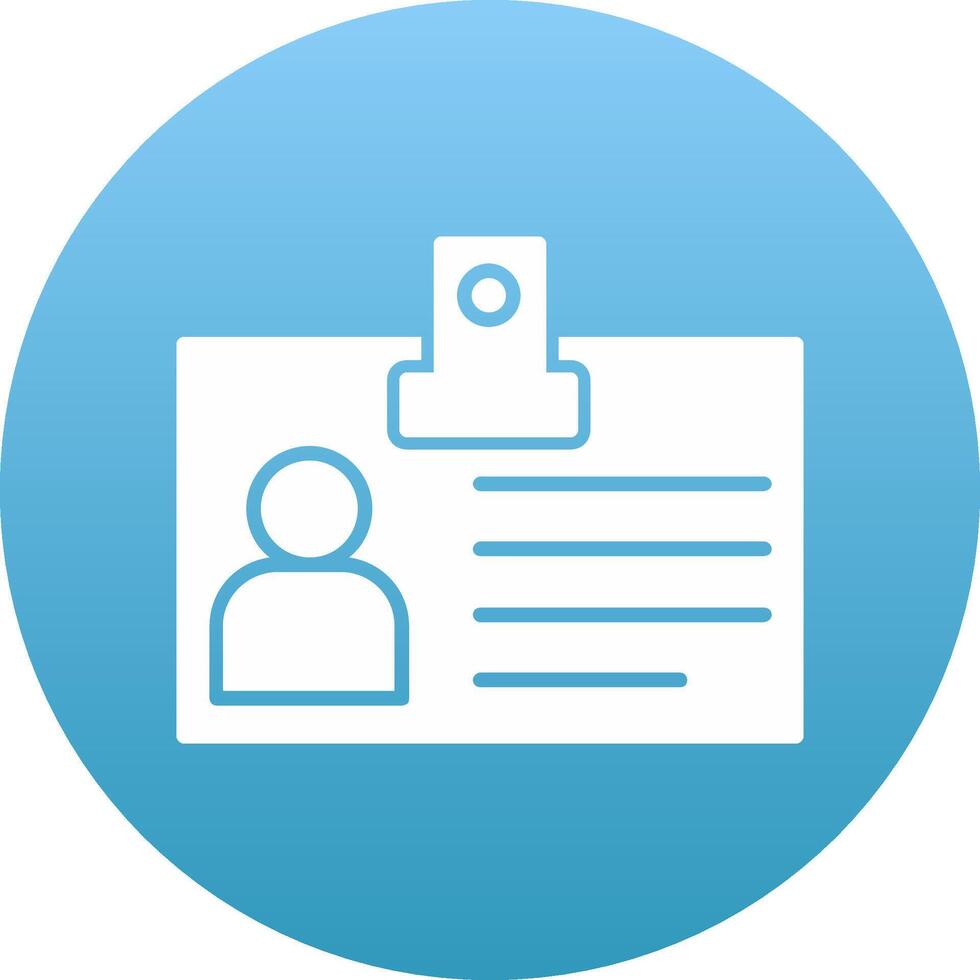 Identification Card Icon Design Symbol vector