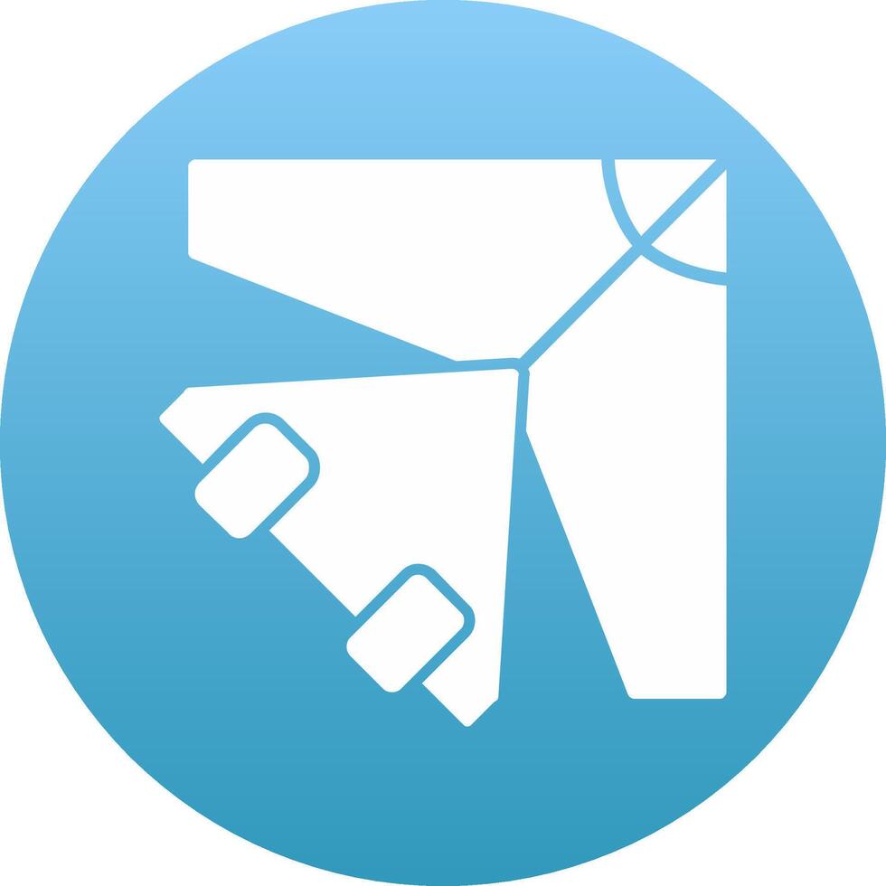 Glider Icon Design Symbol vector