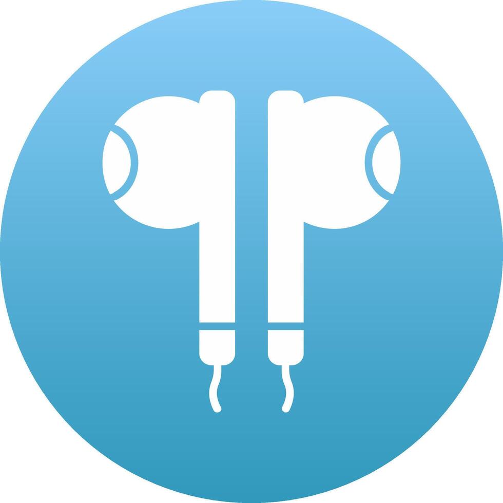 Earbuds Icon Design Symbol vector