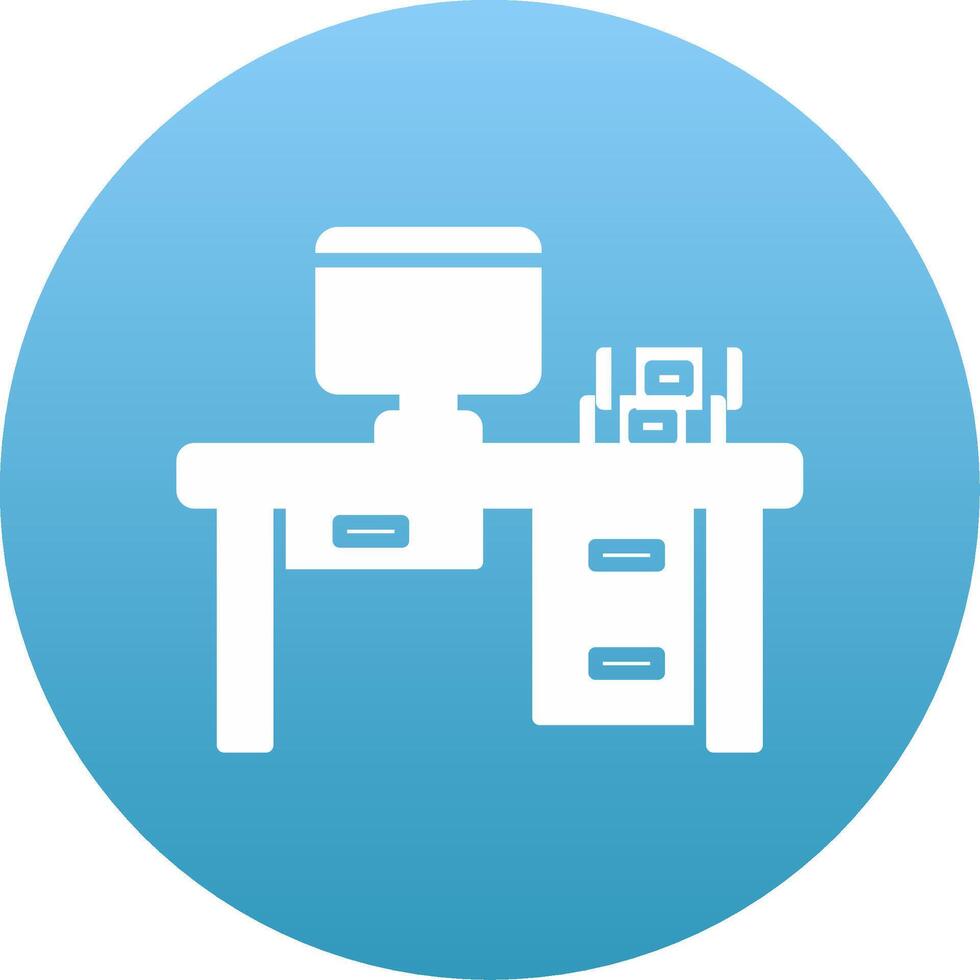 Desk Icon Design Symbol vector