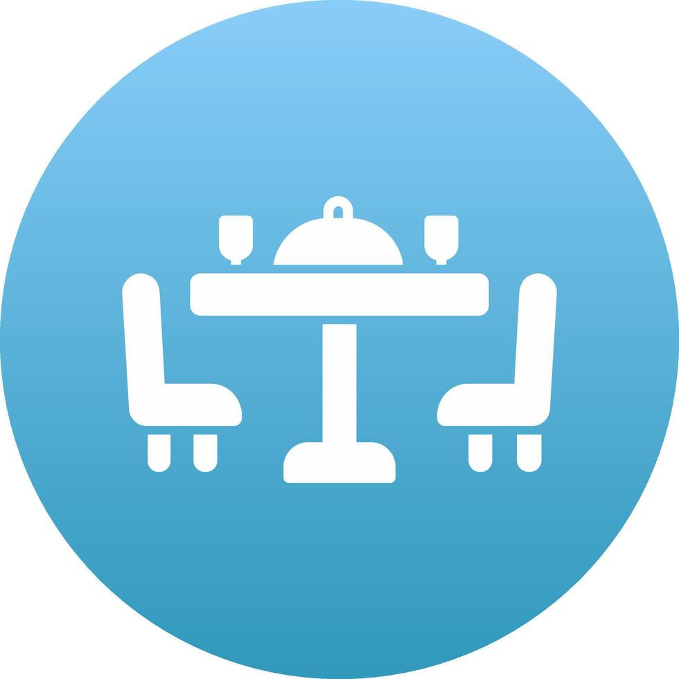 Dining Table Icon Design Symbol vector