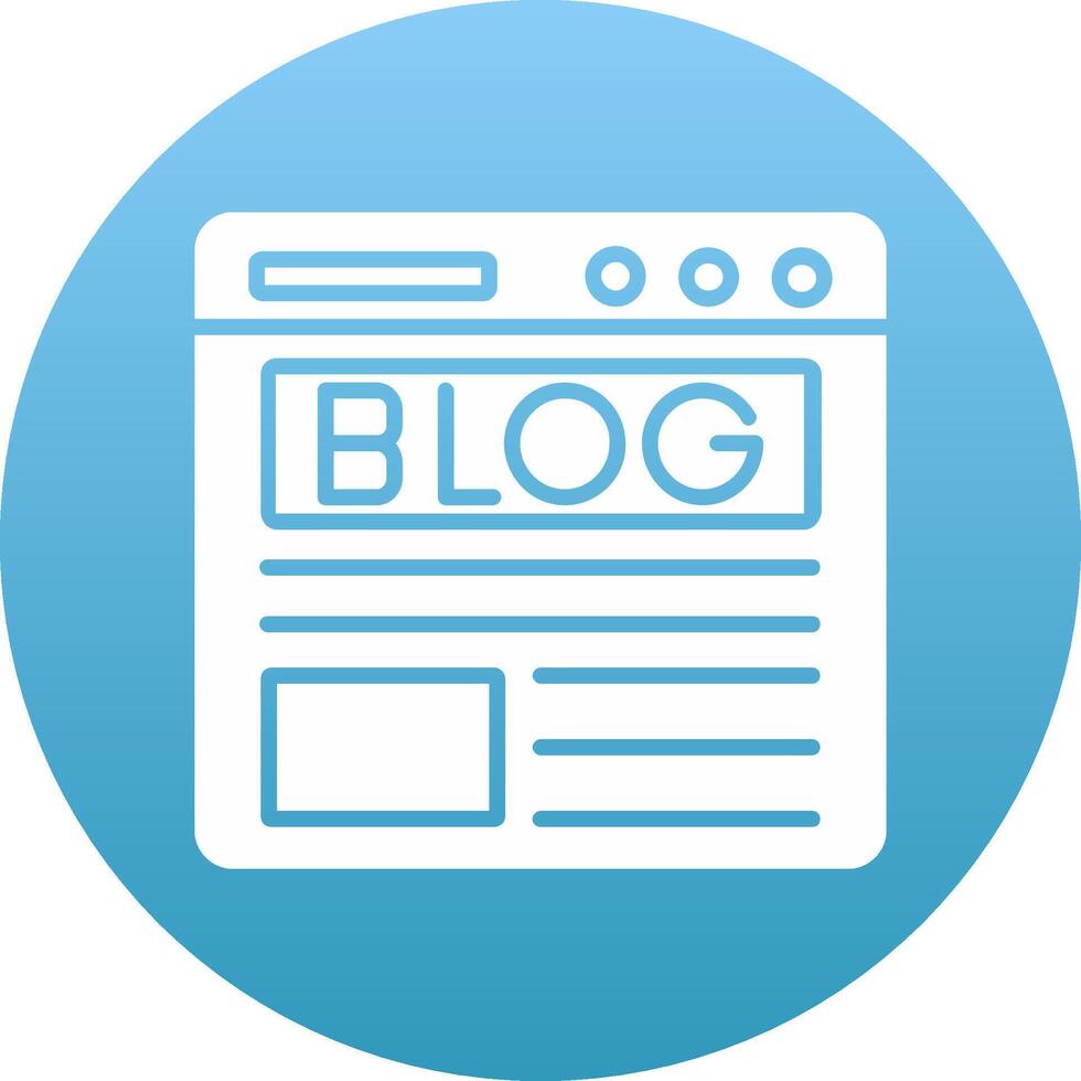 Blog Icon Design Symbol vector