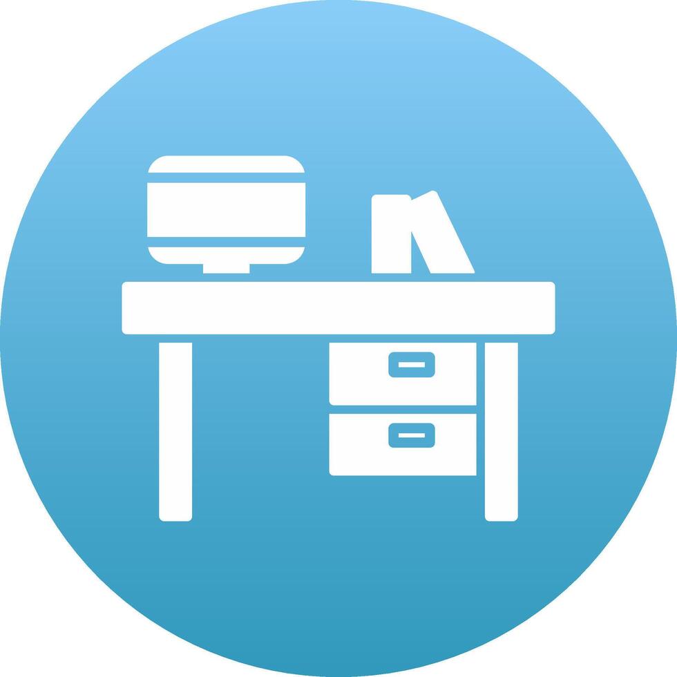 Desk Icon Design Symbol vector
