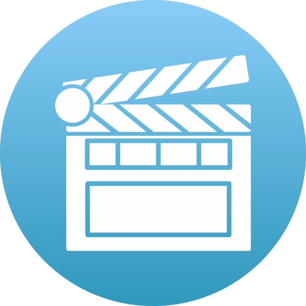 Clapperboard Icon Design Symbol vector