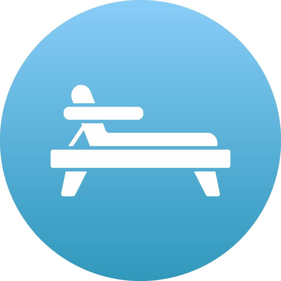 Deck Chair Icon Design Symbol vector