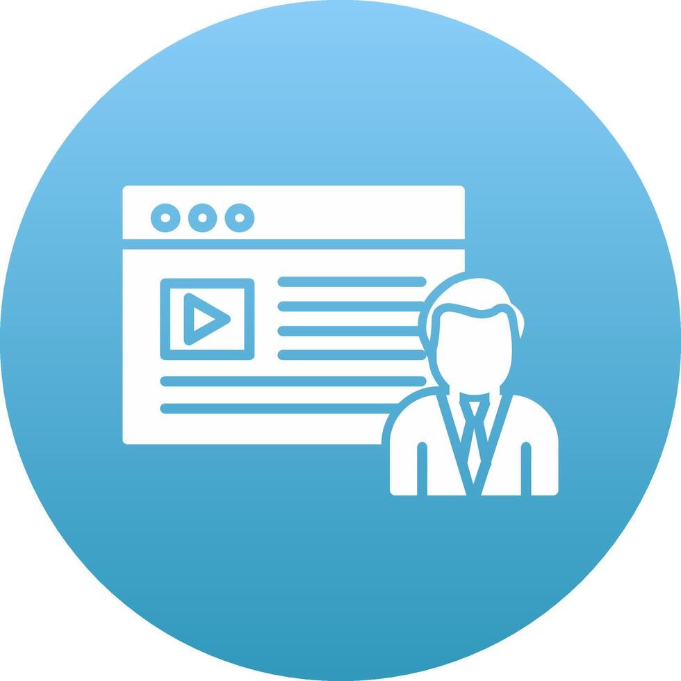 Content Creator Icon Design Symbol vector