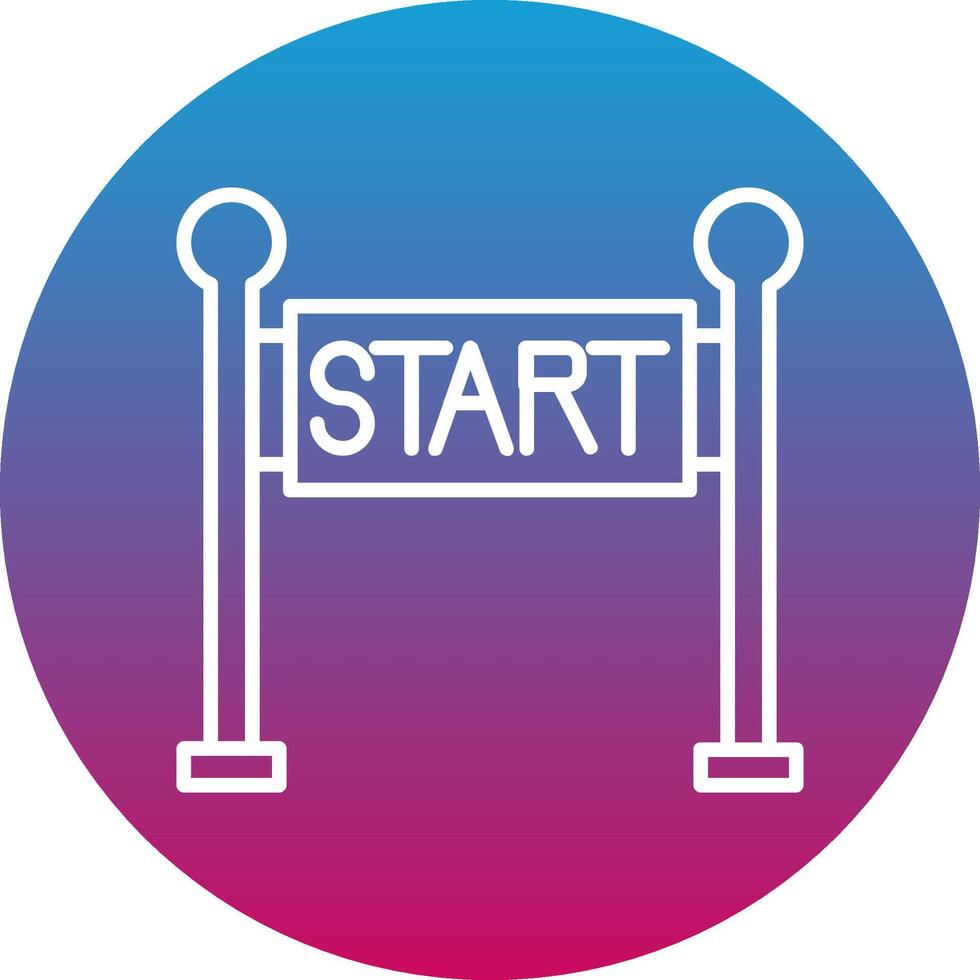 Start Line Icon Design Symbol vector