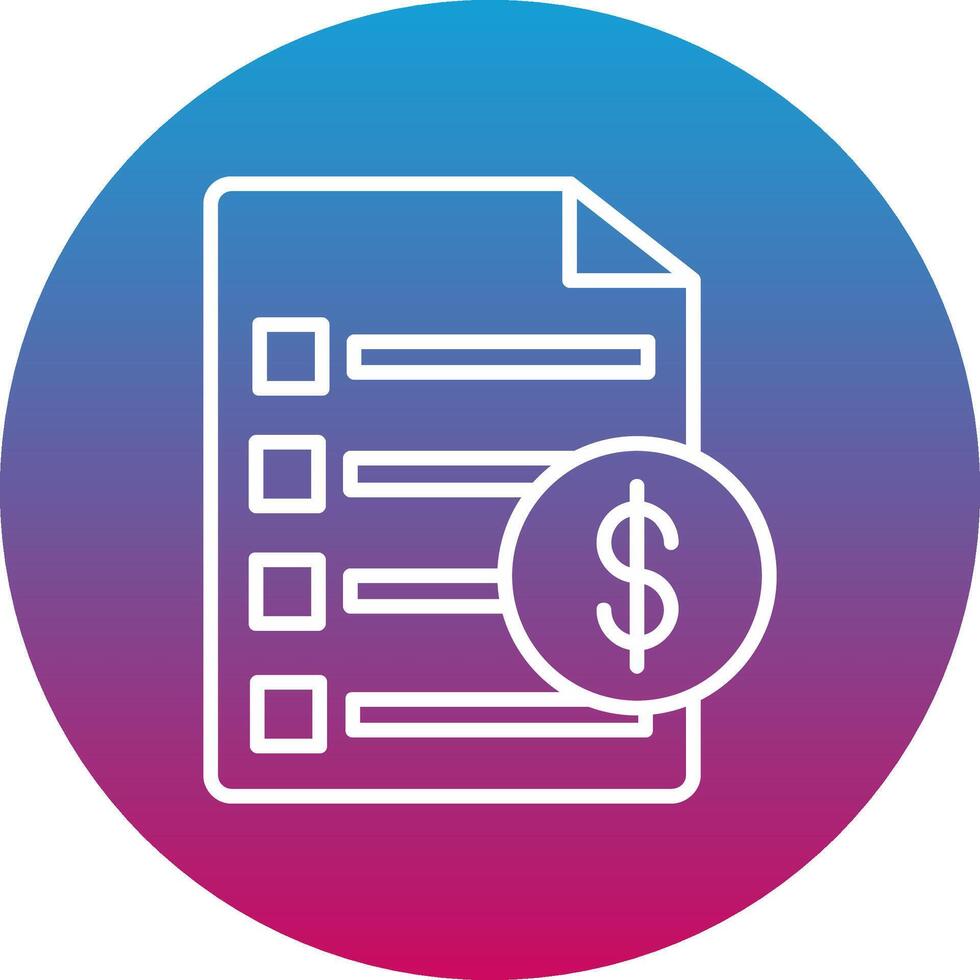 Invoice Icon Design Symbol vector