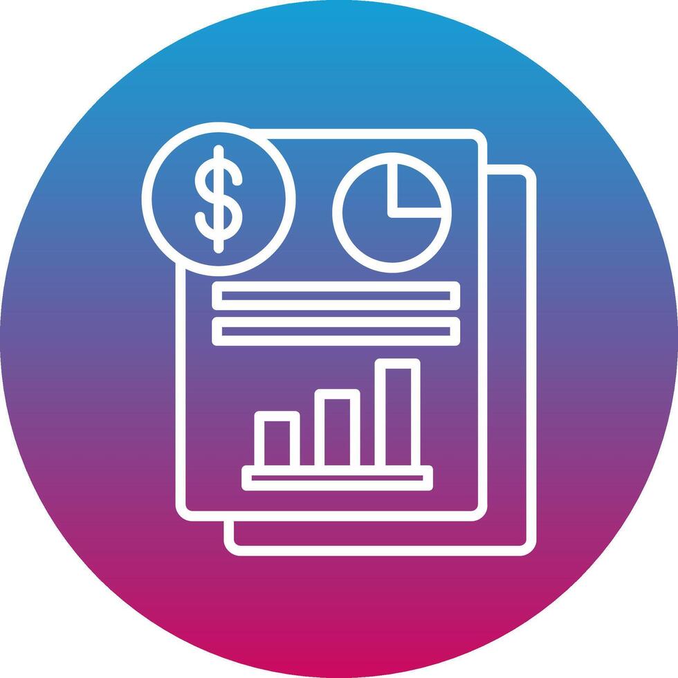 Income Statement Icon Design Symbol vector