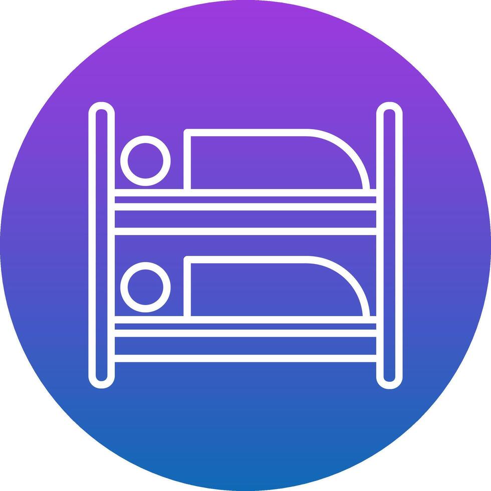 Bunk Bed Icon Design Symbol vector
