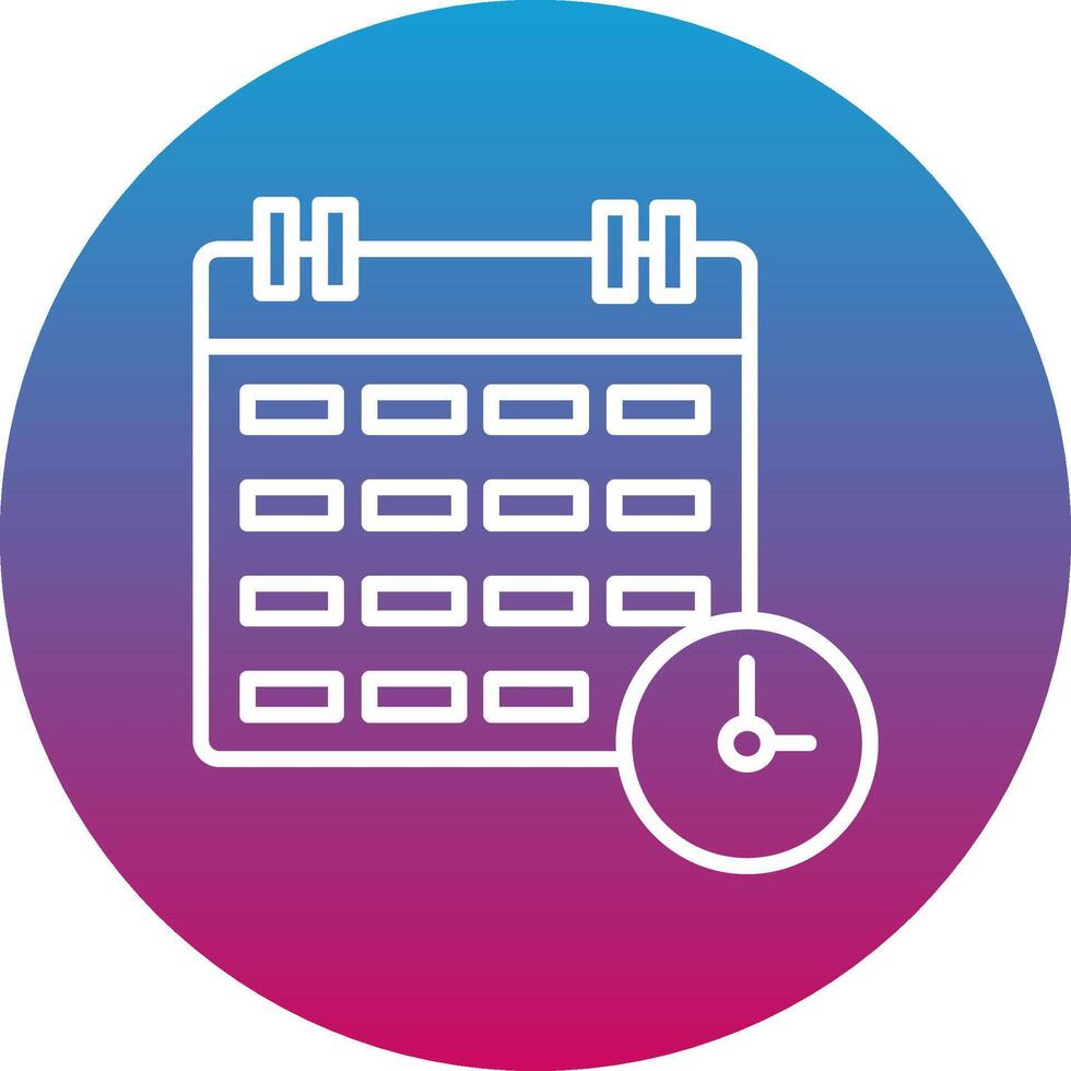 Work Schedule Icon Design Symbol vector