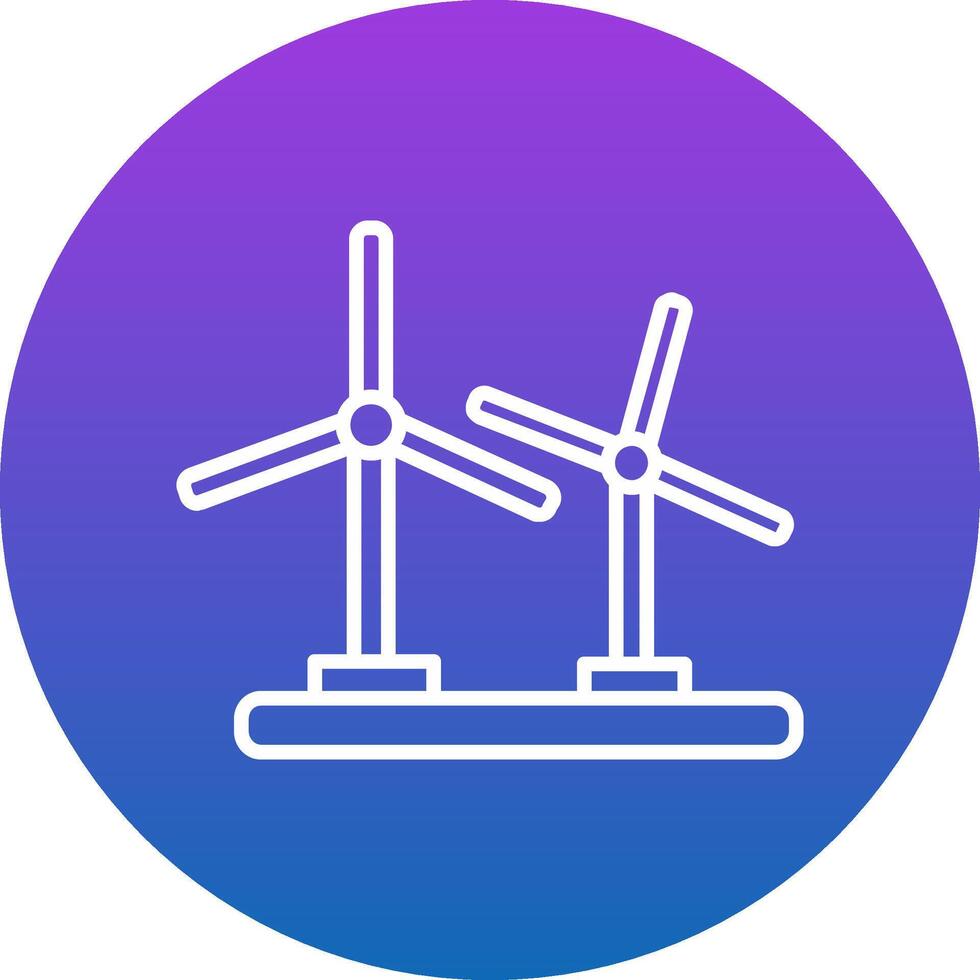 Wind Turbine Icon Design Symbol vector