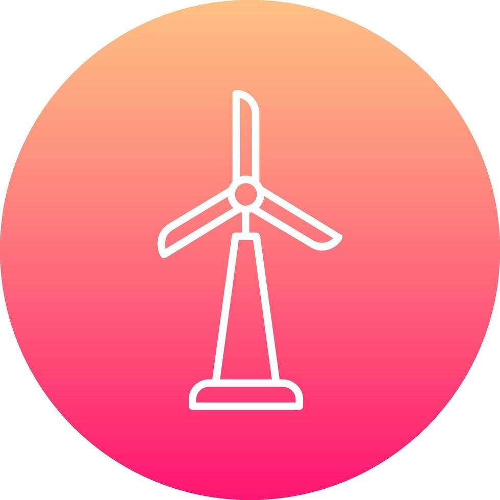 Wind Turbine Icon Design Symbol vector