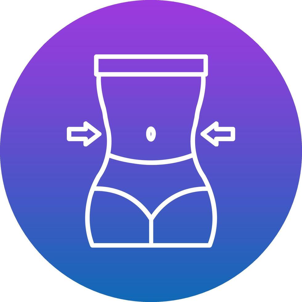 Waist Icon Design Symbol vector