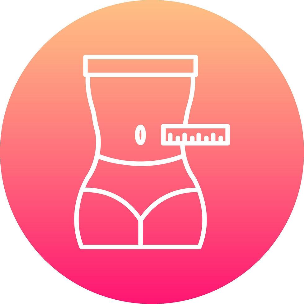 Waist Icon Design Symbol vector