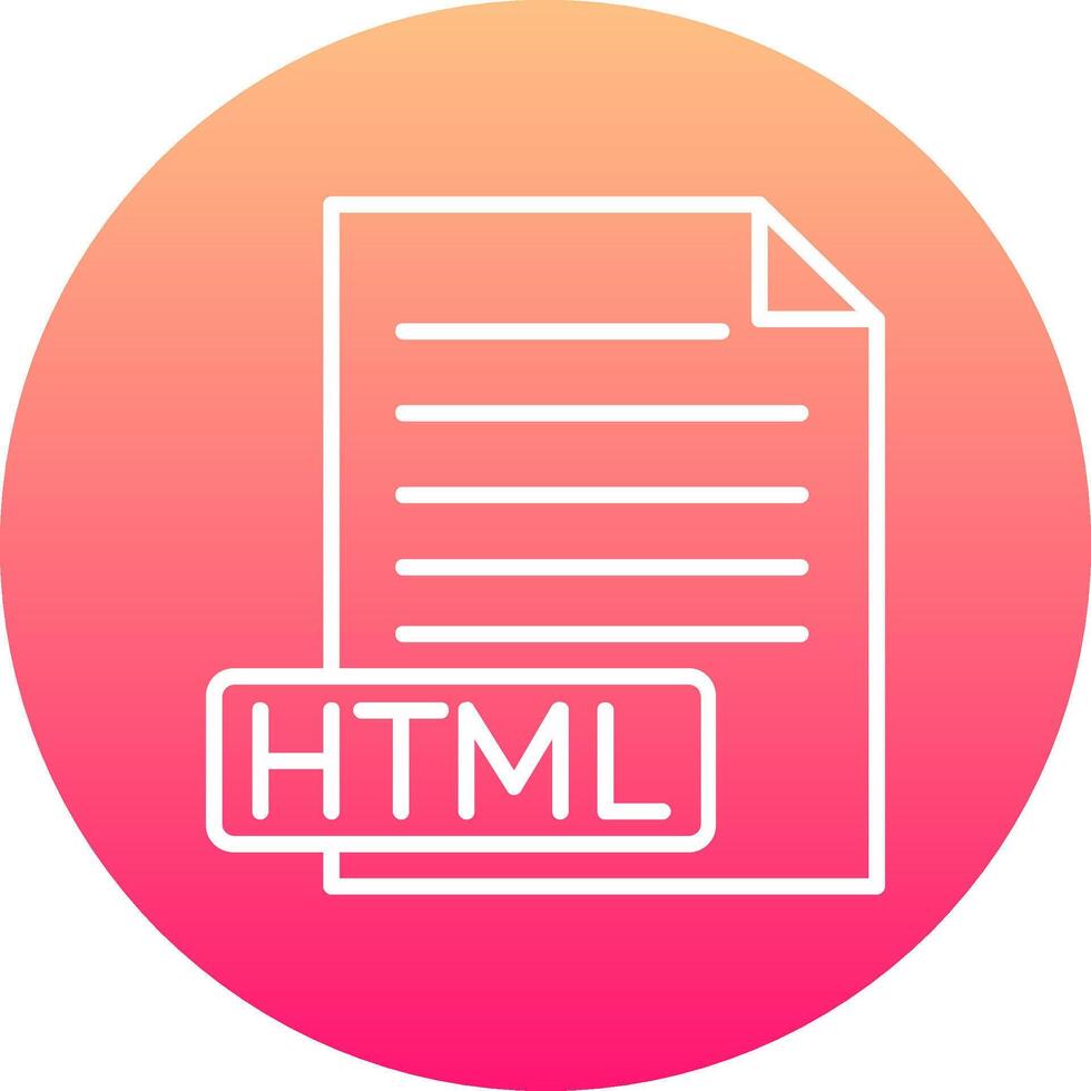 HTML Icon Design Symbol 54372718 Vector Art at Vecteezy