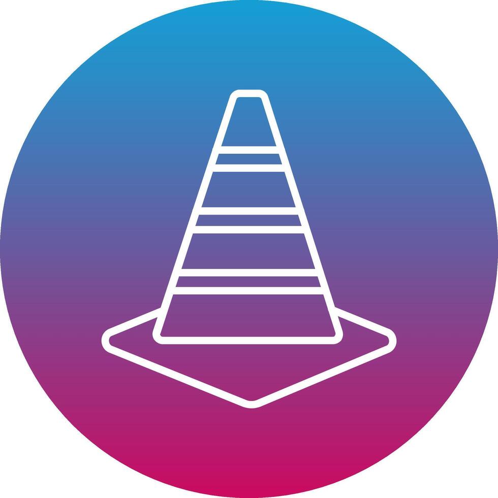 Traffic Cone Icon Design Symbol vector