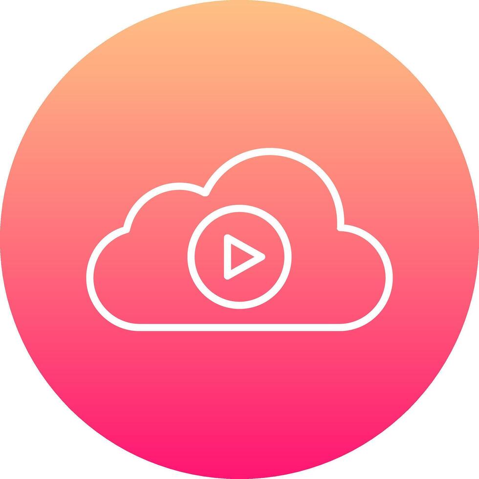 Streaming Icon Design Symbol vector