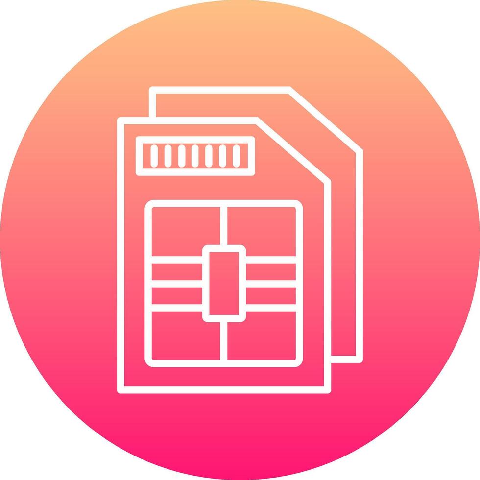 Sim Card Icon Design Symbol vector