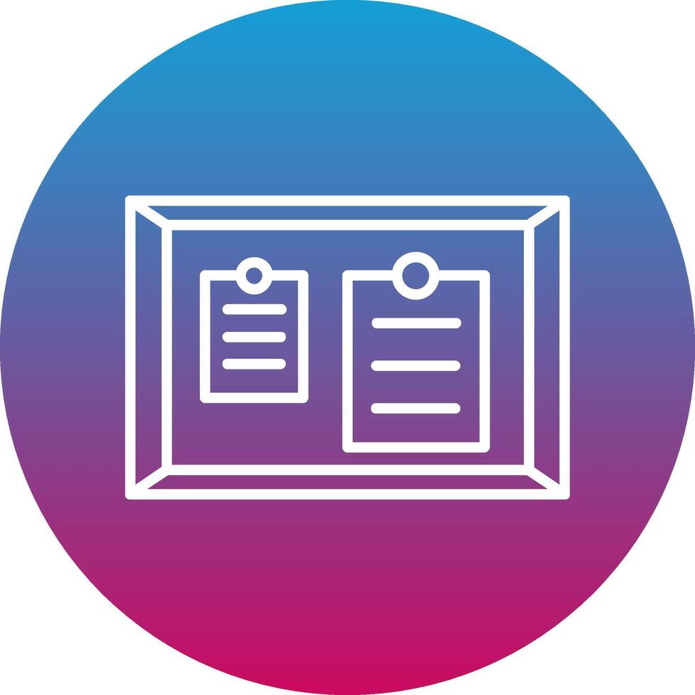Noticeboard Icon Design Symbol vector