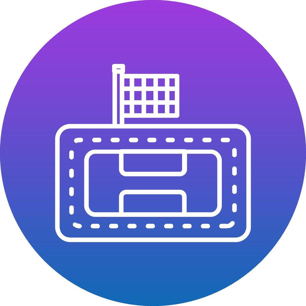 Race Track Icon Design Symbol vector