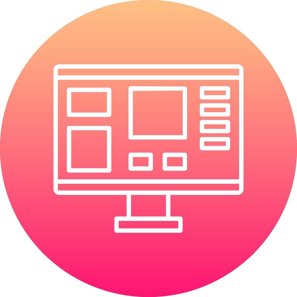 Mood Board Icon Design Symbol vector