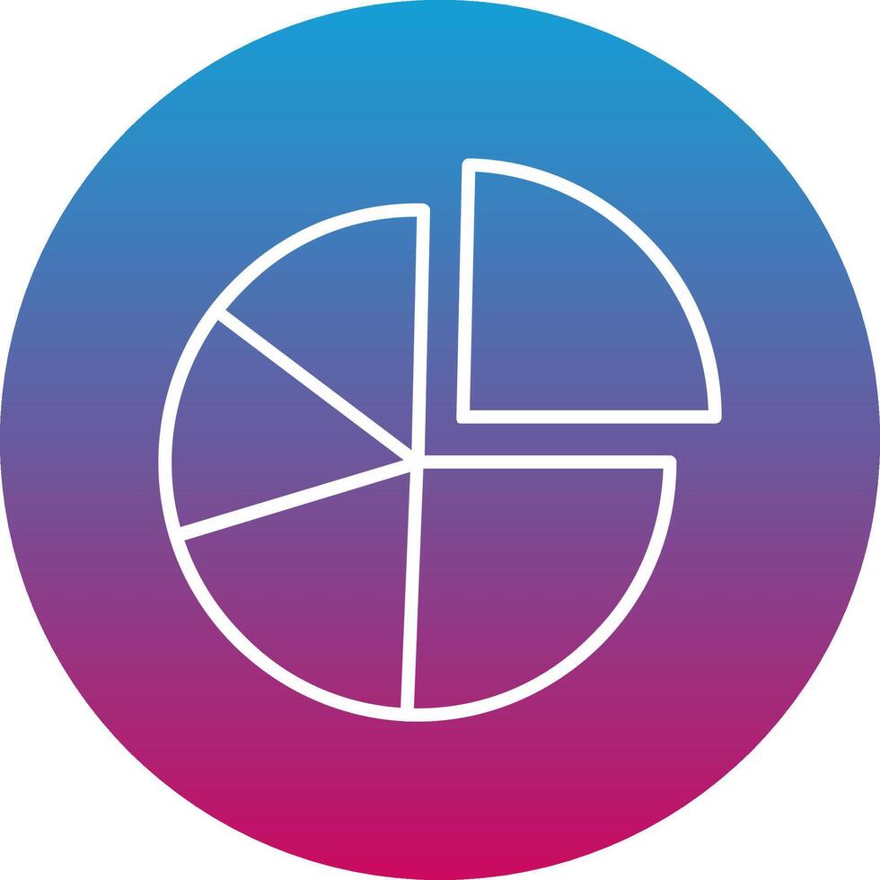 Pie Chart Icon Design Symbol vector