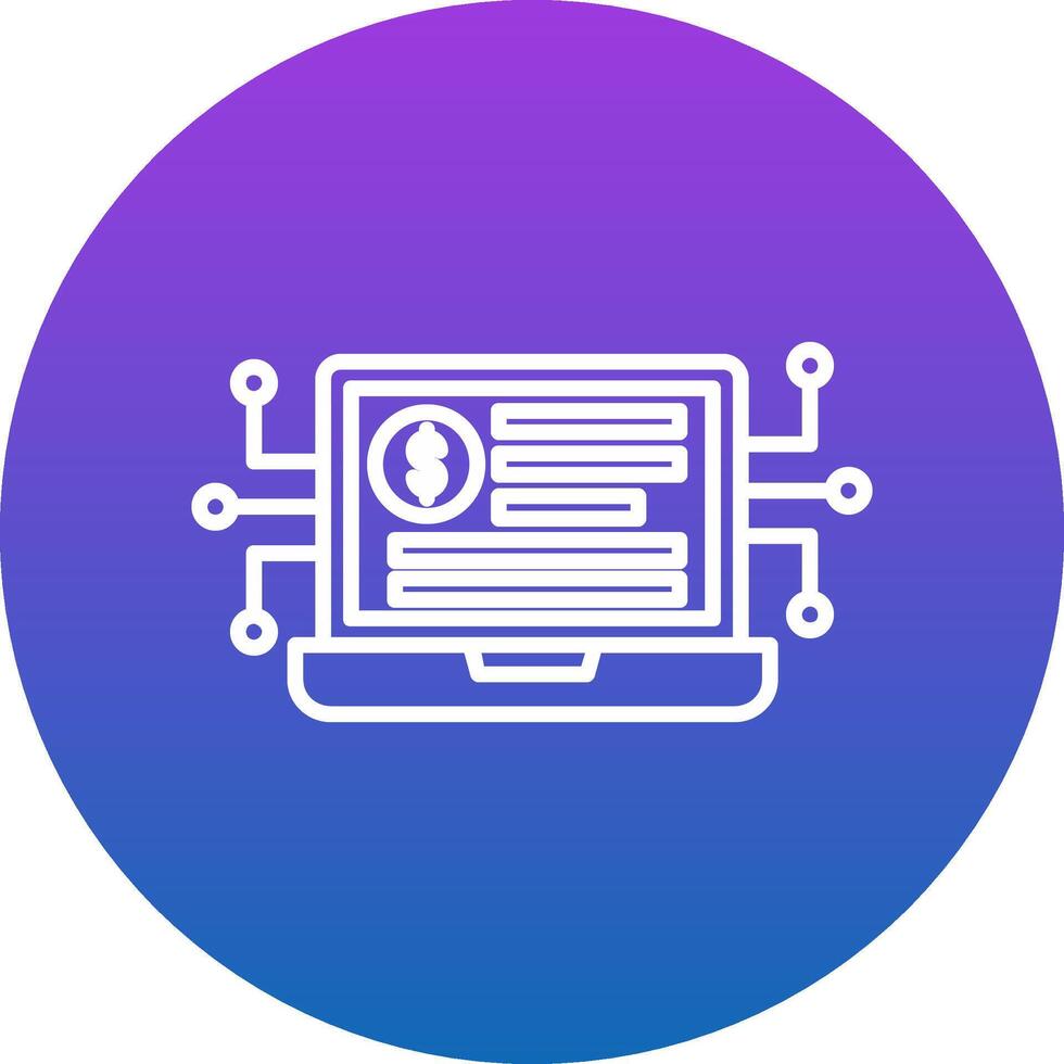 Digital Asset Icon Design Symbol vector