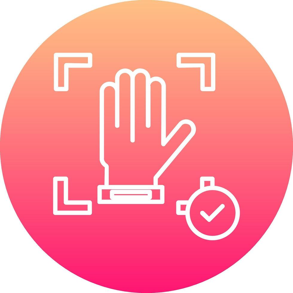Hand Recognition Icon Design Symbol vector