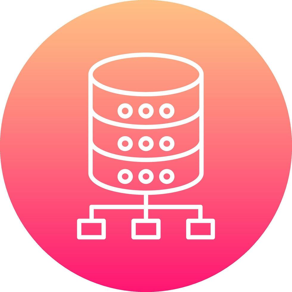 Database Icon Design Symbol vector