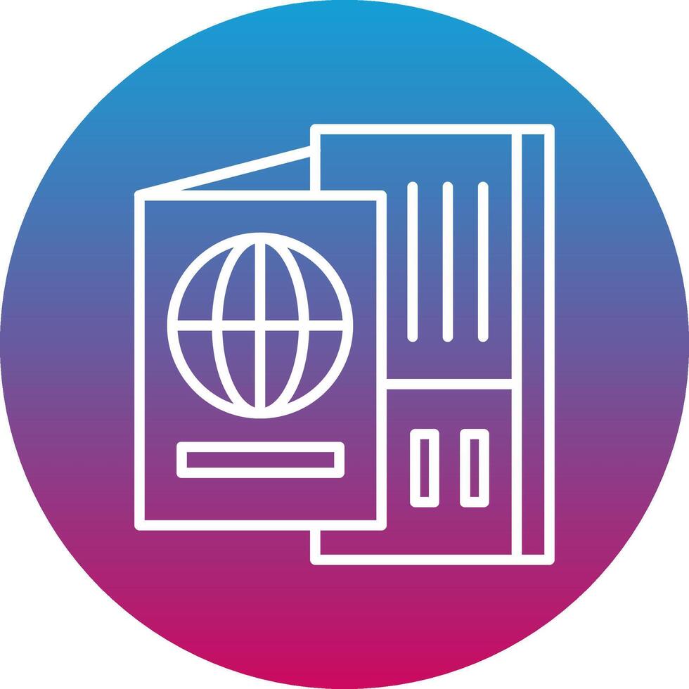 Passport Icon Design Symbol vector