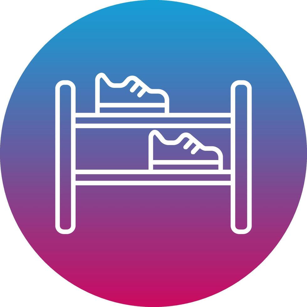 Shoe Rack Icon Design Symbol vector