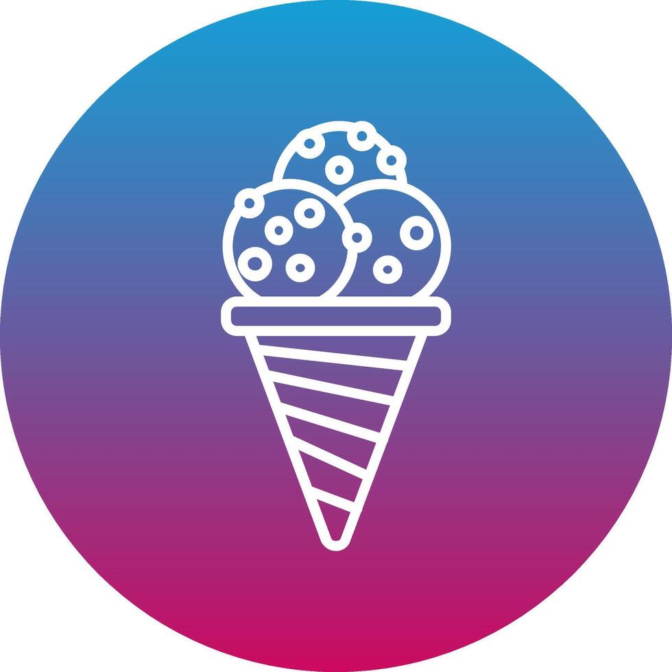Ice Cream Cone Icon Design Symbol vector