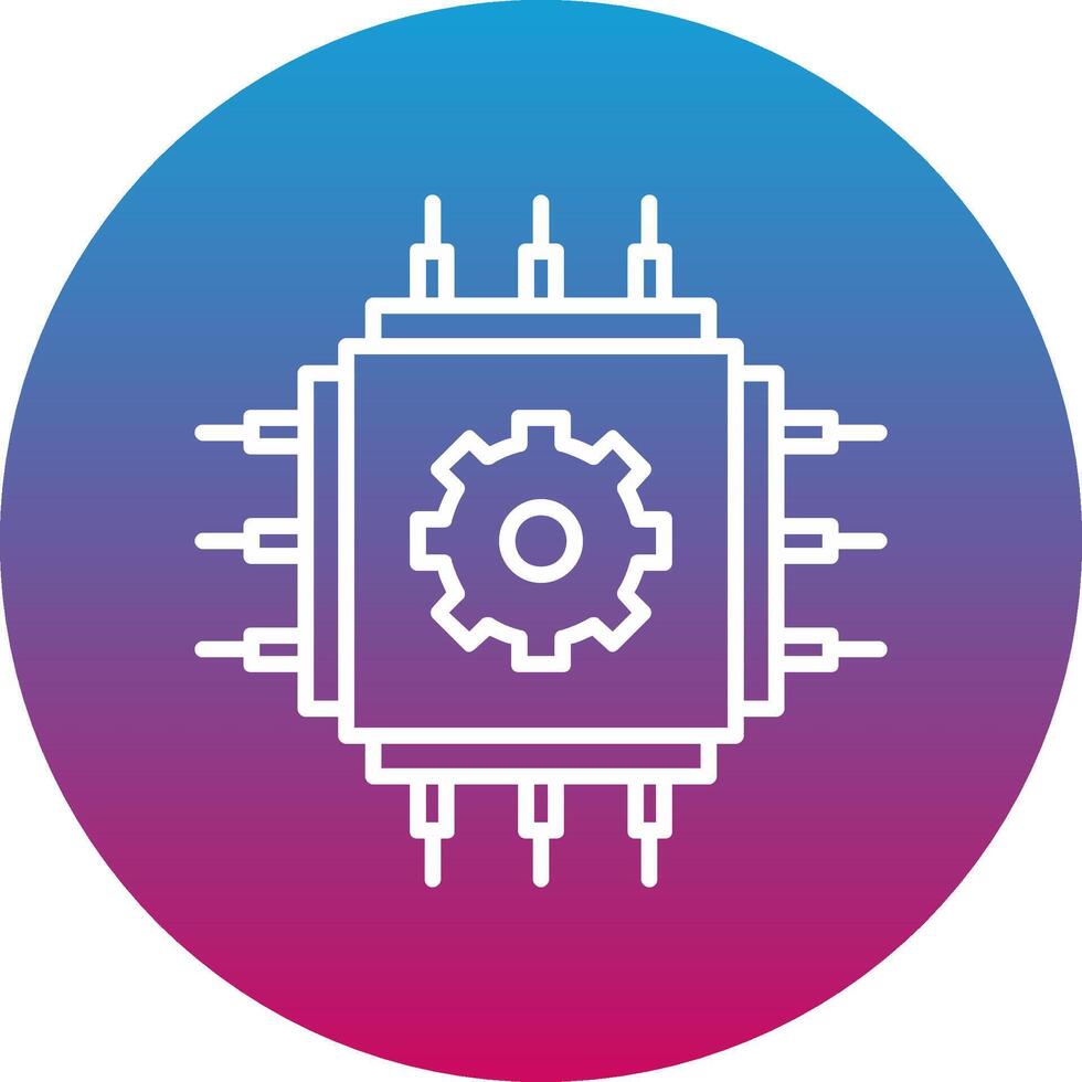 Cpu Icon Design Symbol vector