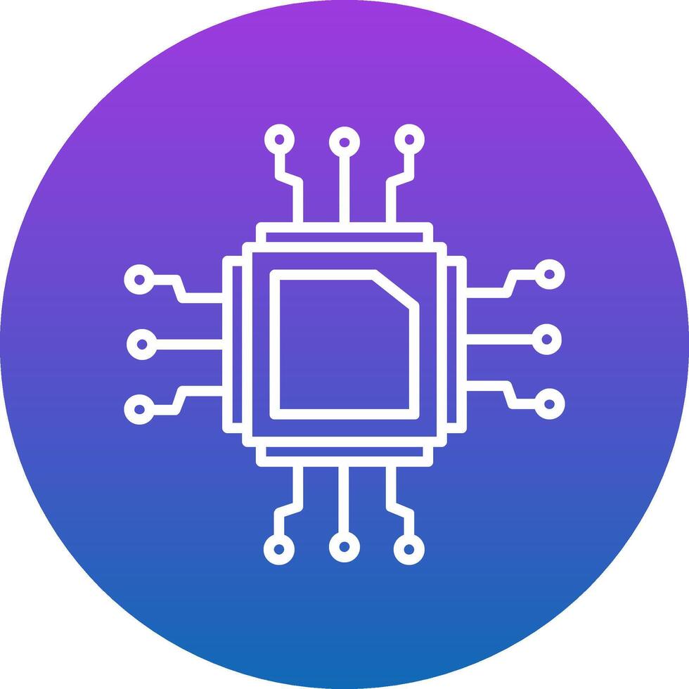 Cpu Icon Design Symbol vector