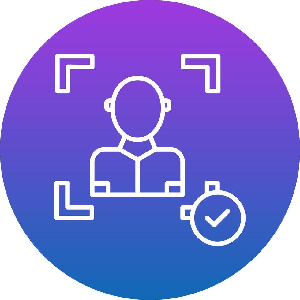 Face Scan Icon Design Symbol vector
