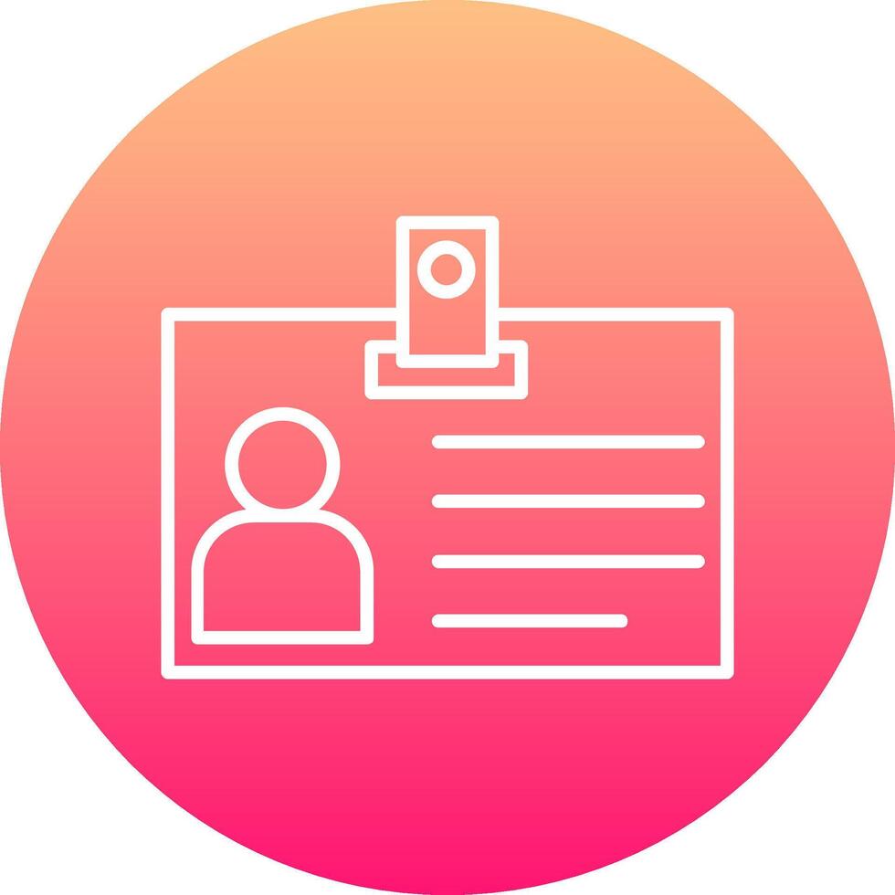 Identification Card Icon Design Symbol vector
