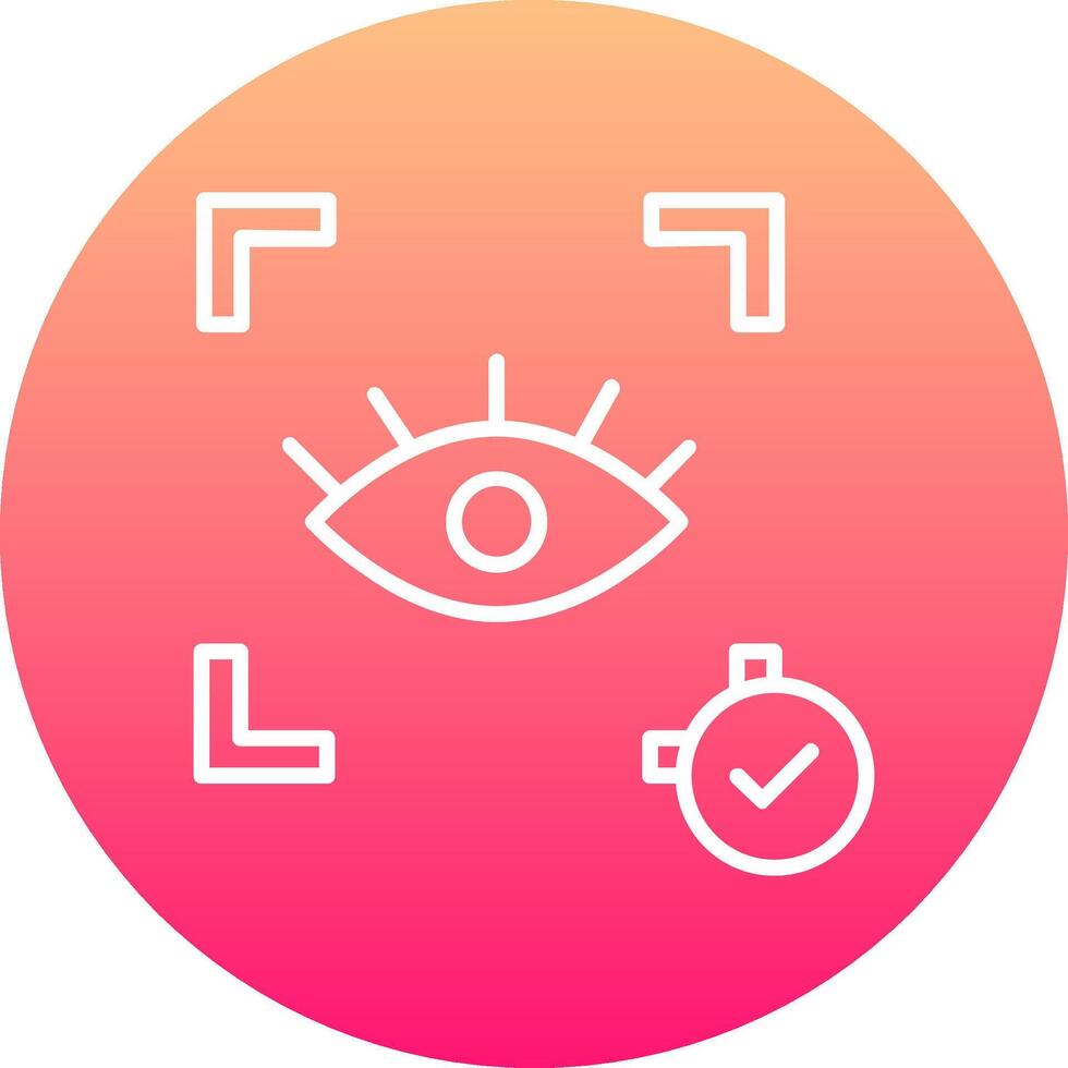 Eye Recognition Icon Design Symbol vector