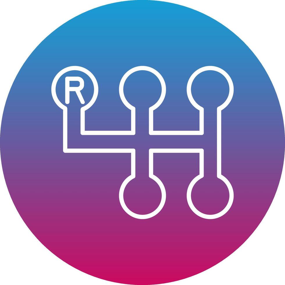 Gearshift Icon Design Symbol vector
